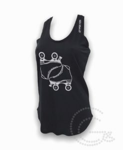 Camisola Glamskaters Preta Manga Cava com Patins