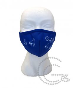 Alternative view of Máscara de Proteção Reutilizável Azul com Patins