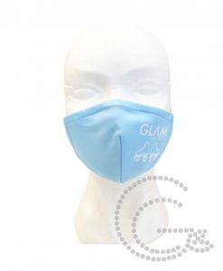 Alternative view of Máscara de Proteção Reutilizável Azul Clara com Patins