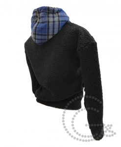 Alternative view of Hoodie de Pêlo Preto 012