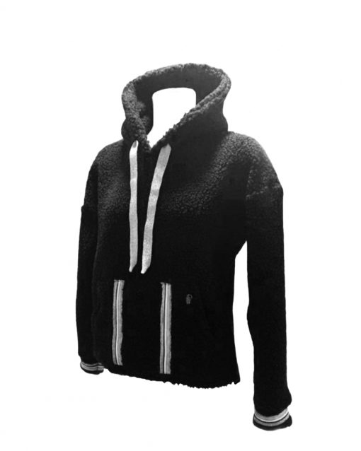 Hoodie de Pêlo Preto 008
